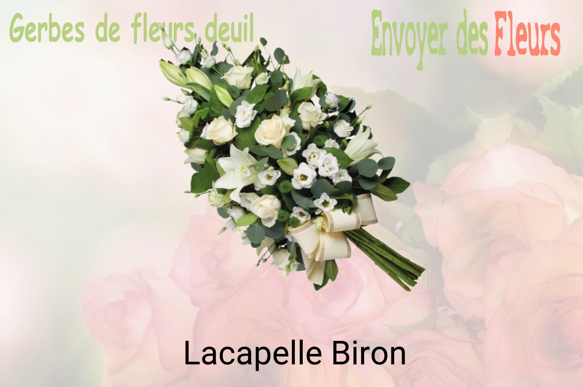 Gerbe de fleurs de deuil livrée à Lacapelle-Biron